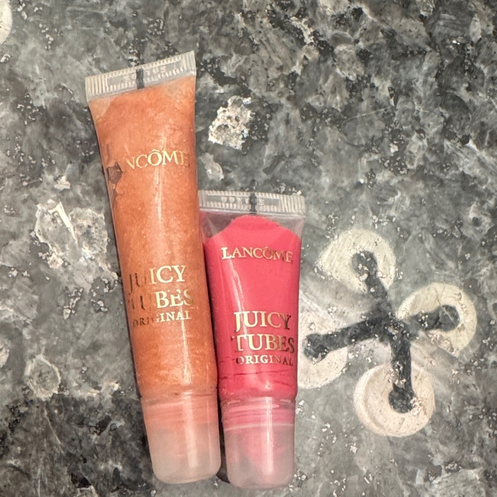 Lancome Juicy Tubes Lip Gloss Duo - Coral and Rose